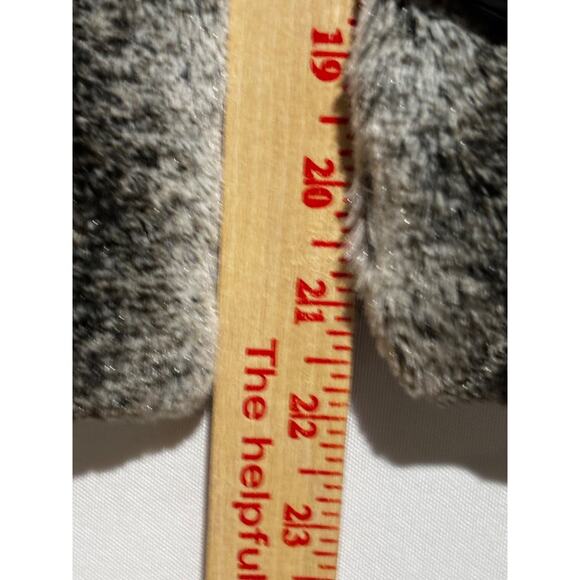 Montana Womens Faux Fur quilted Coat jacket sz S Penny‎ Lane Cowgirl Boho Black - Picture 5 of 10